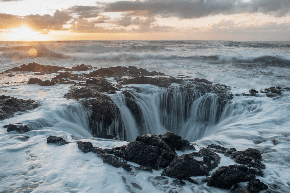 The Violent 'Drainpipe of the Pacific' on the Oregon Coast