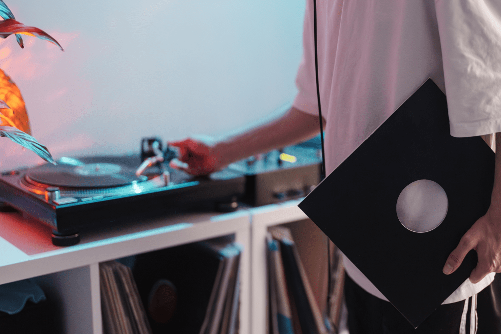 A Vinyl Listening Station