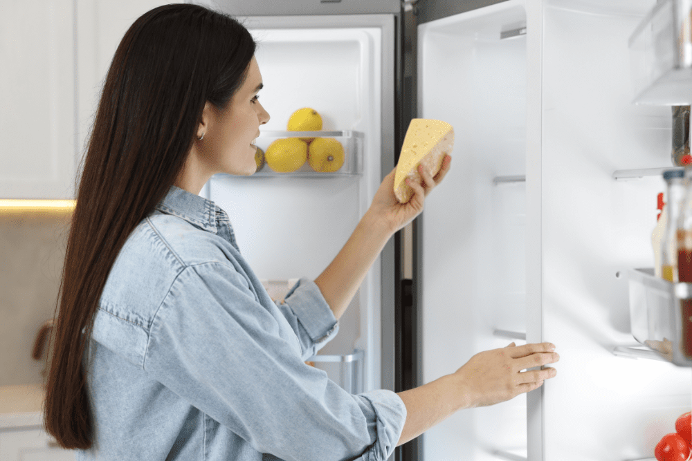 Browsing the Refrigerator with the Door Open