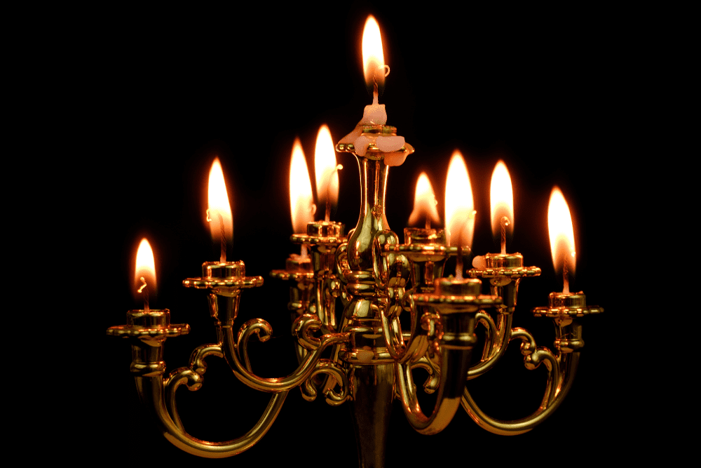 Create a Fake Fireplace with Candelabras
