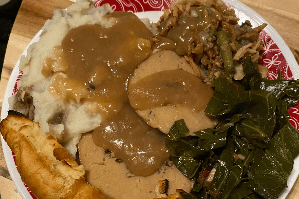 Gravy with Vinegar Stabilization