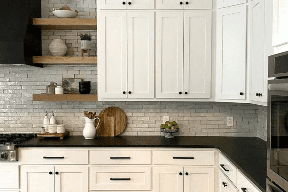 Matching Black Hardware Throughout