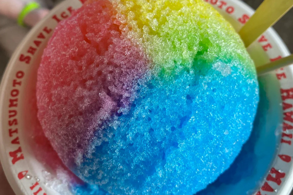 Shave Ice from Matsumotos Haleiwa Hawaii