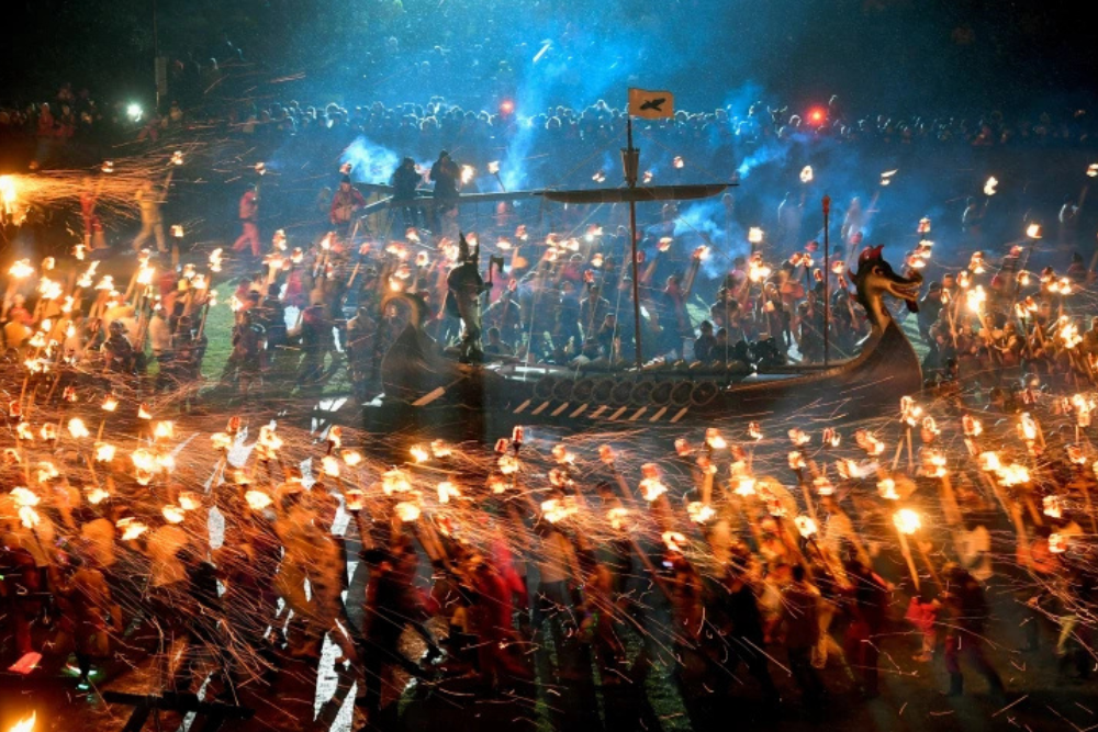 Up Helly Aa Shetland Scotland
