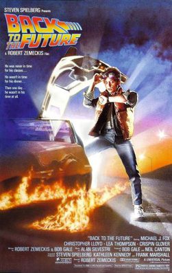 Poster art associated with Back to the Future and its soundtrack