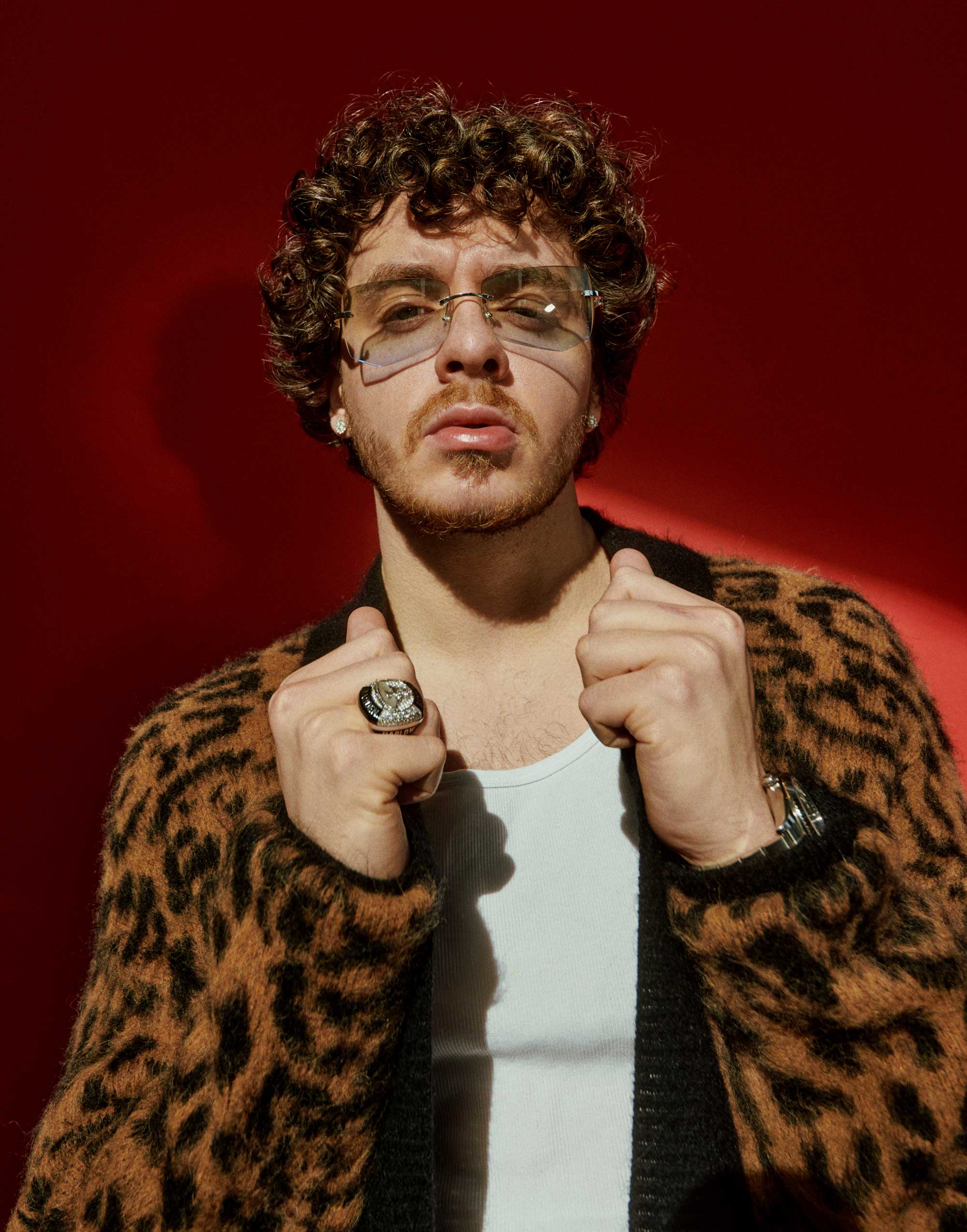 Jack Harlow portrait from Interview Magazine editorial shoot