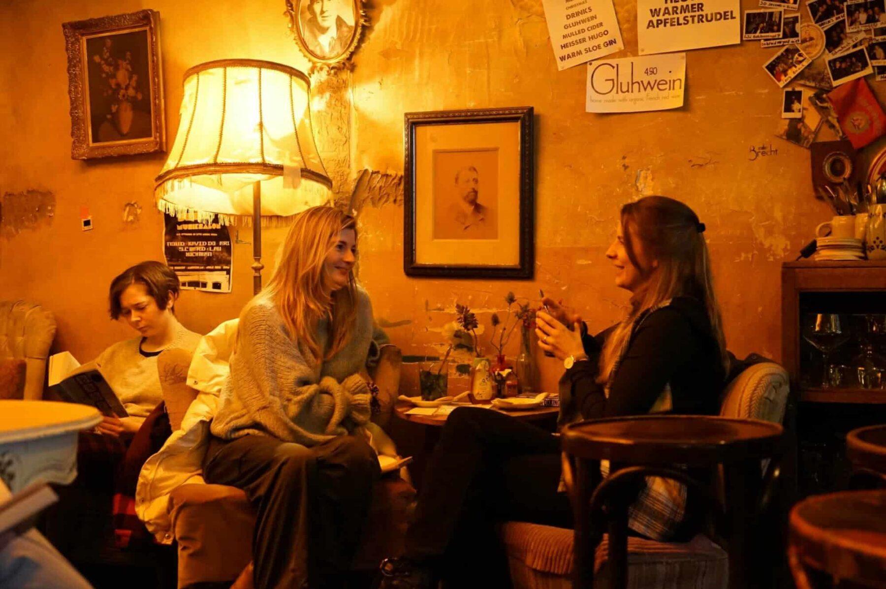 Group of people socializing without phones at a digital detox event