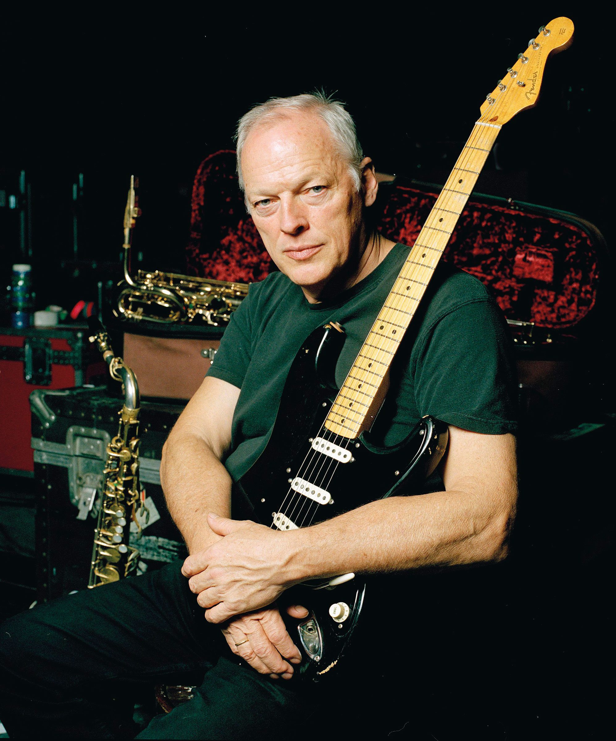 David Gilmour with the Black Strat