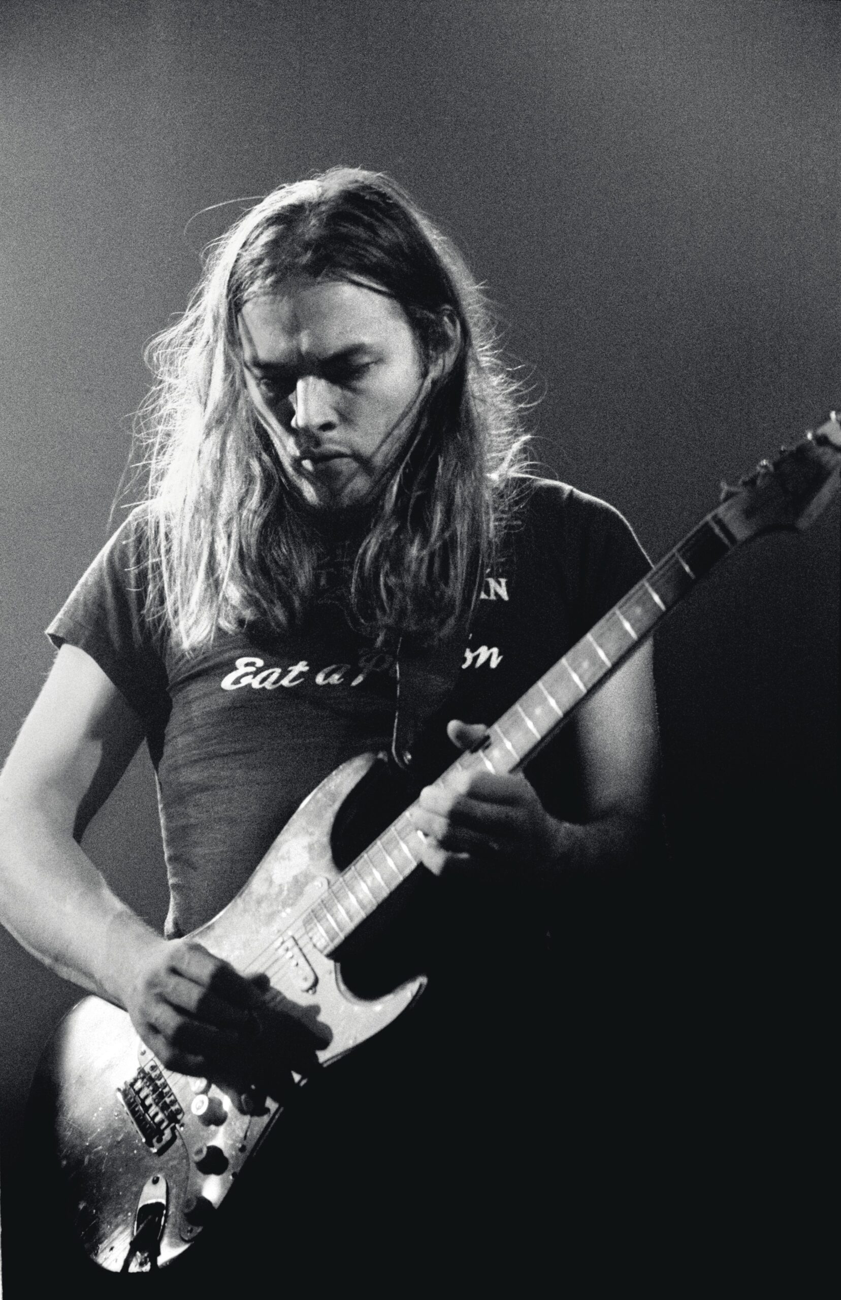 David Gilmour performing with Pink Floyd at Earls Court 1973