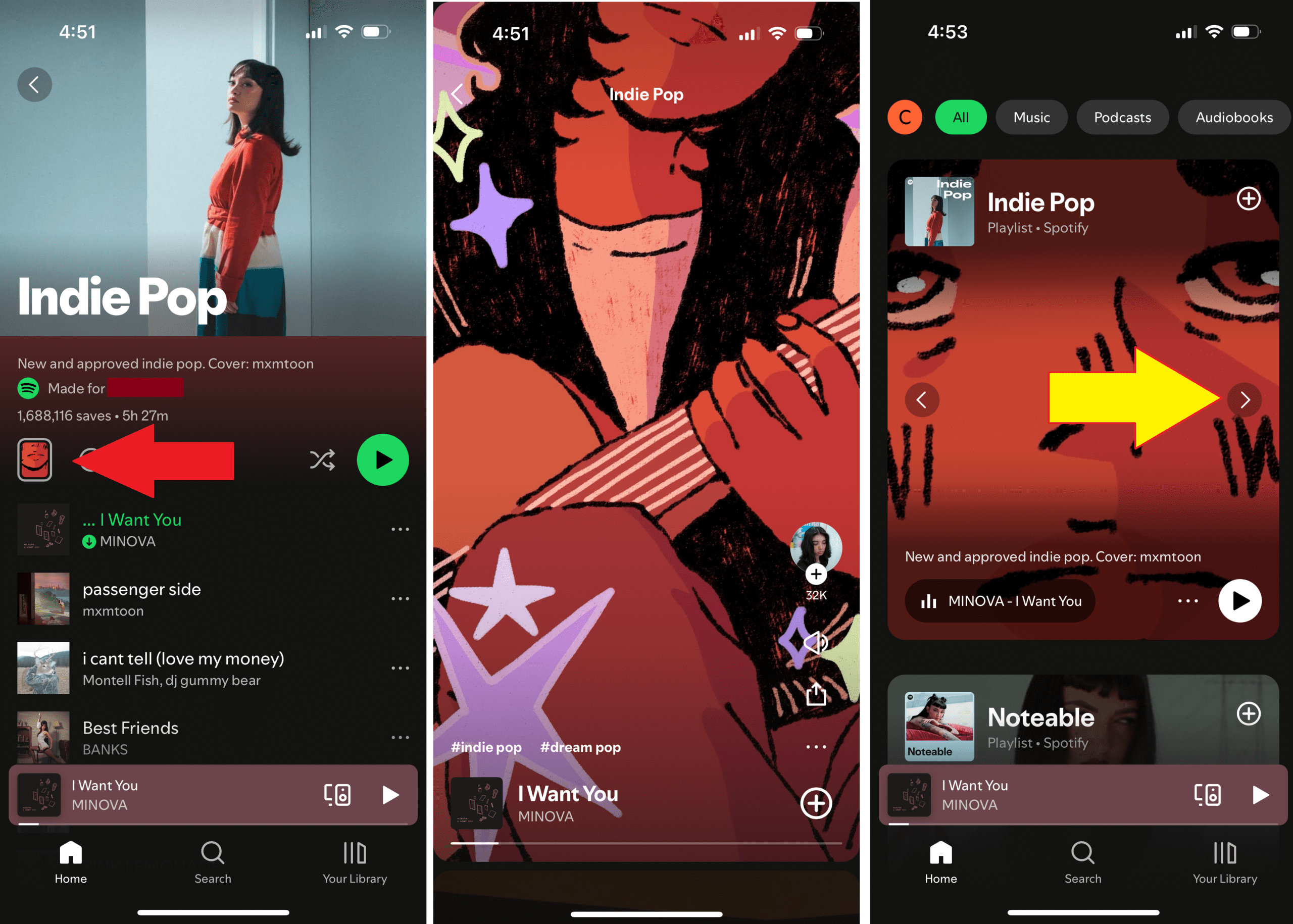 Spotify Global Top 50 chart interface
