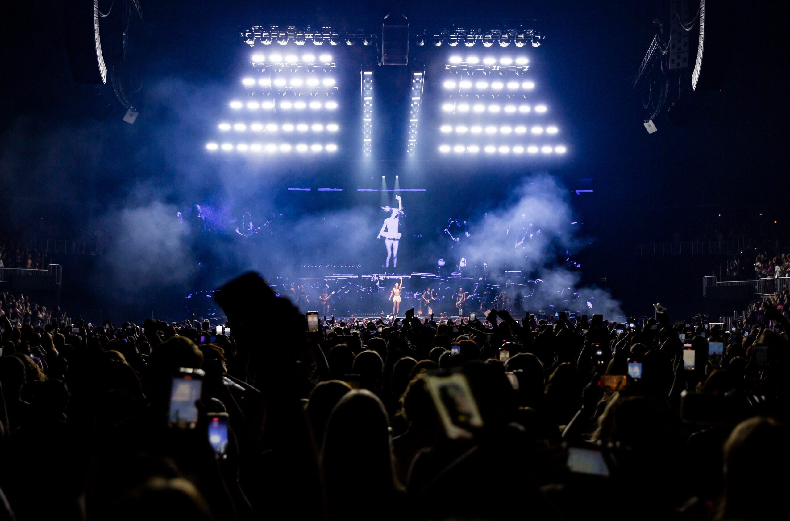 Olivia Rodrigo on stage in Atlanta