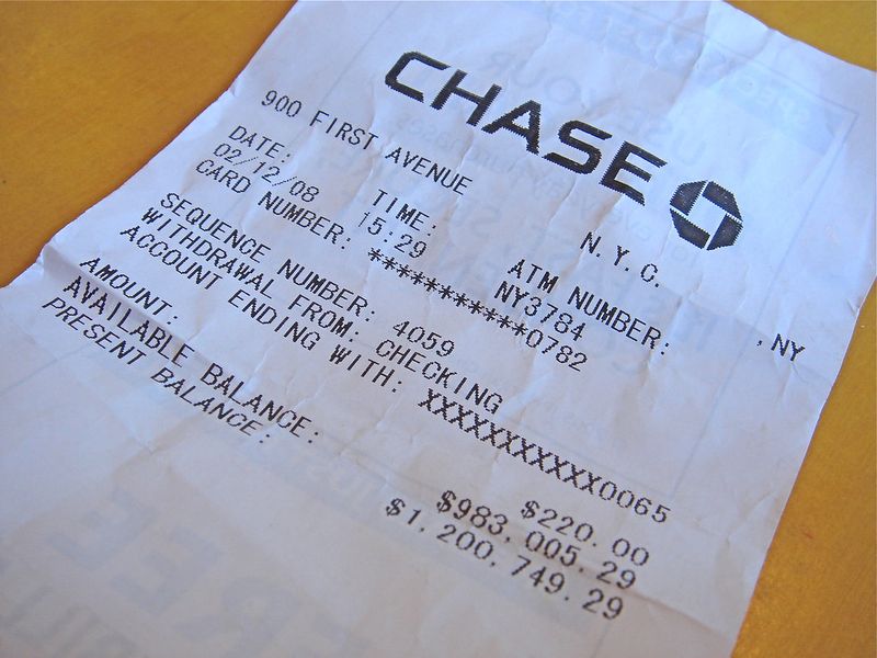 The Cash Withdrawal Receipt The Cash Withdrawal Receipt